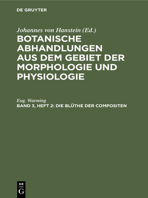 cover image of Die Blüthe der Compositen